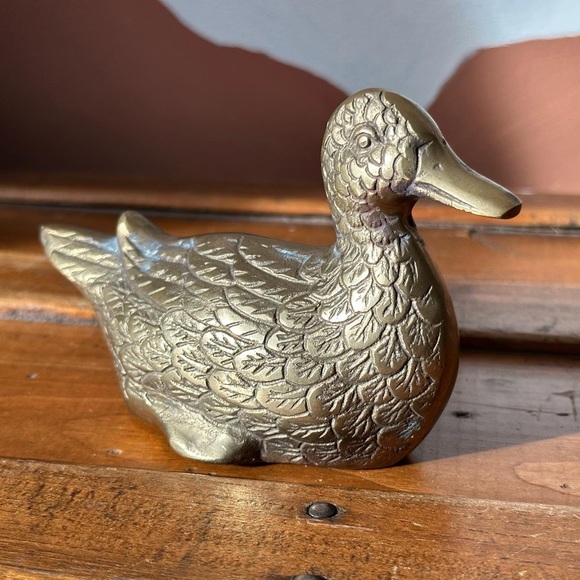 ✨Mid-Century Brass Duck✨ - Picture 2 of 4